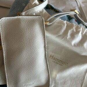 Hammitt Textured White Leather Pouch